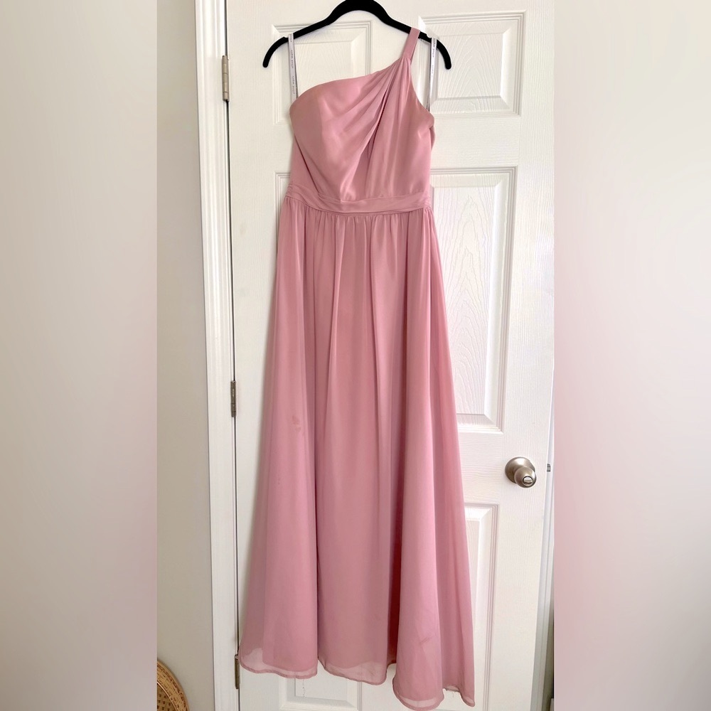 Women’s One-Shoulder Blush/Mauve Bridesmaid Dress